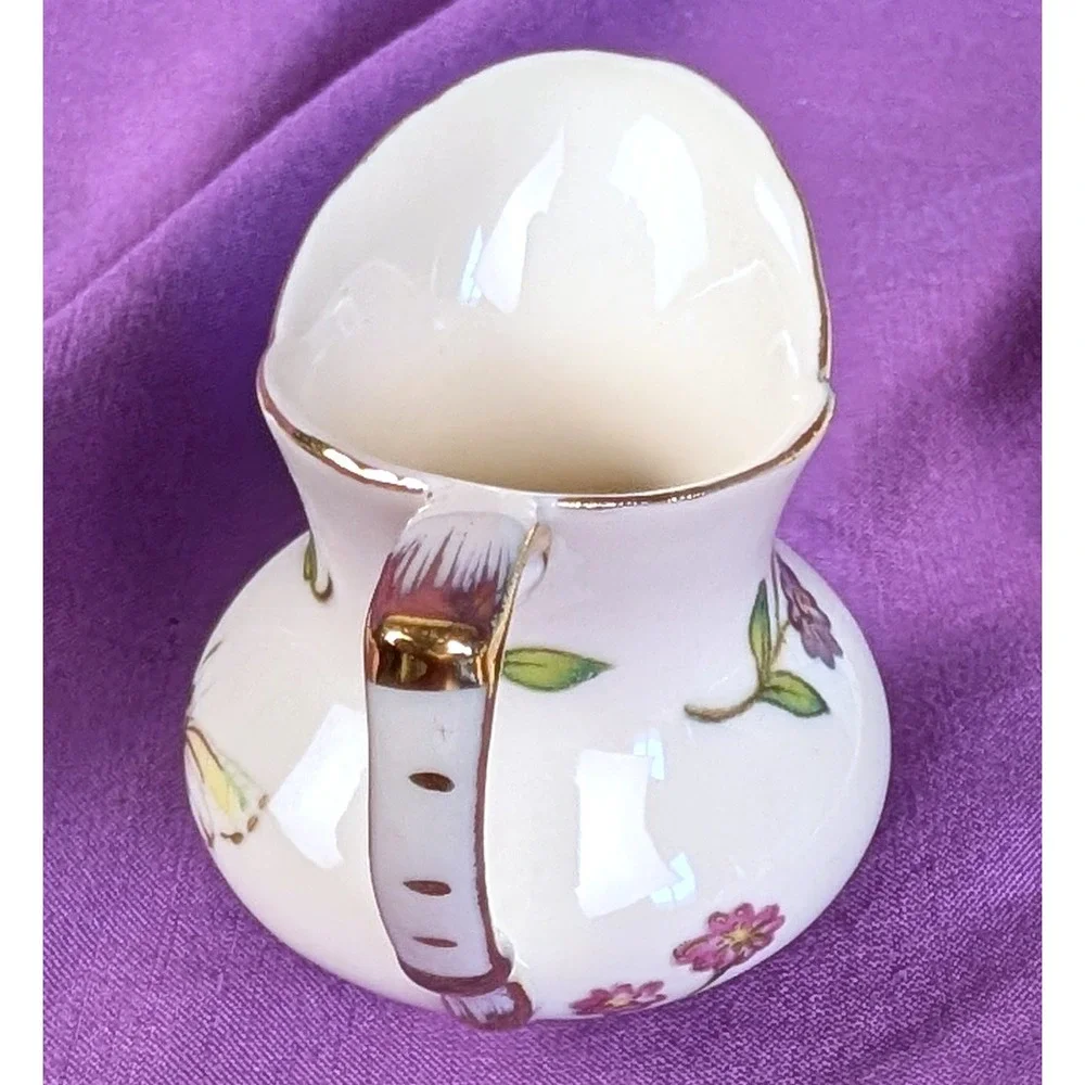 Burton + BURTON Mini Porcelain Insect Tea Set Morning Meadow 10 pieces Gold NIB